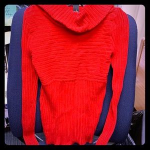 Seeing Red - Sweater Weather Cowl Neck Small INC